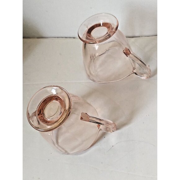Fostoria Lafayette Pink Creamer & Open Sugar & Creamer set Pink Depression Glass - Picture 6 of 9